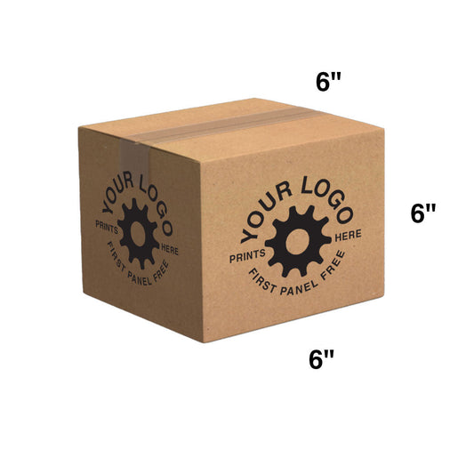 Custom Shipping Box 6x6x6 (100 Pack - Standard Size)